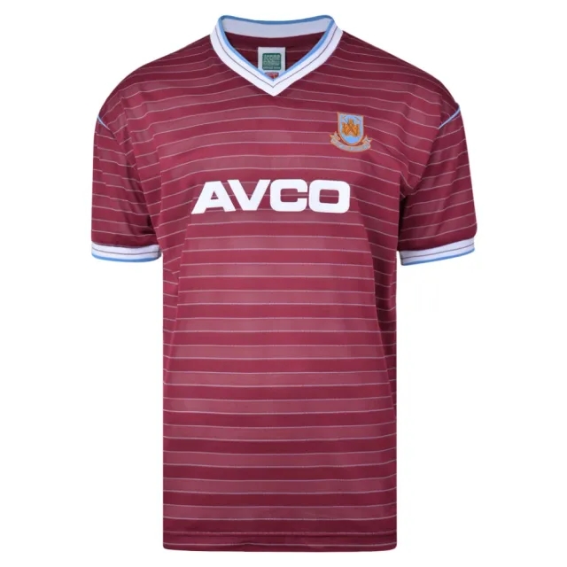 Score Draw West Ham United Mens SS Home Shirt 1986/87