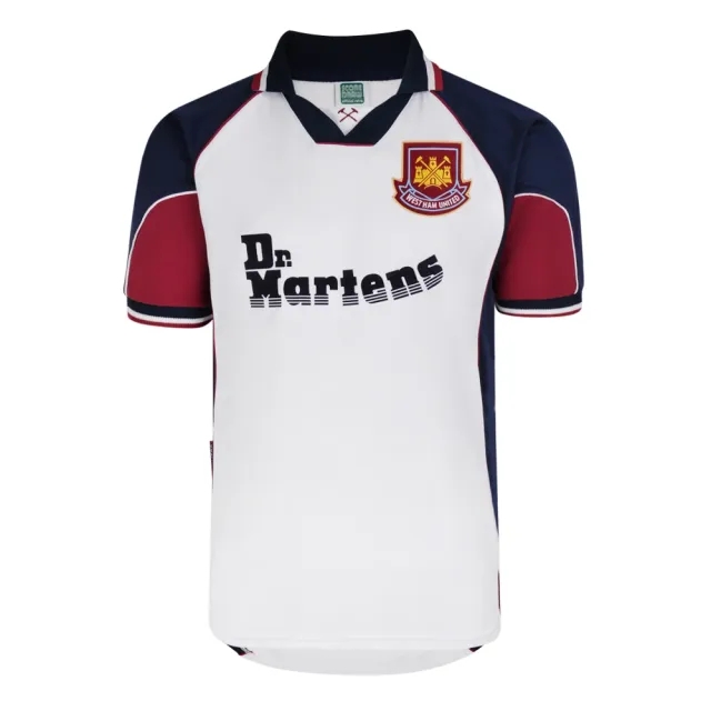 Score Draw West Ham United 1999 Away Retro Football Shirt