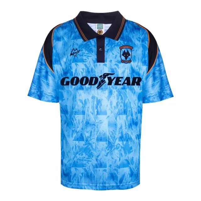 Score Draw Wolverhampton Wanderers 1993 Away Retro Shirt