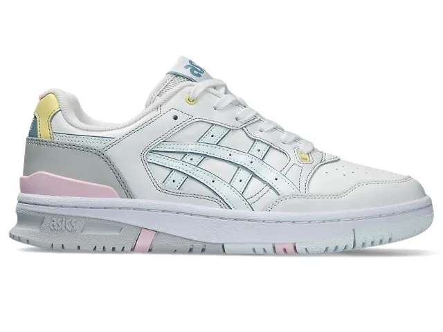 Asics Womens EX89 Trainer - White / Grey / Yellow