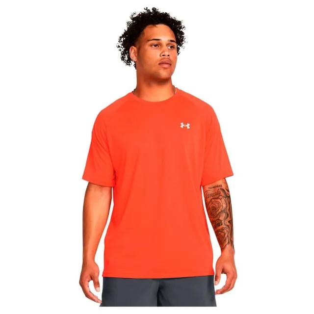 Under Armour UA Tech Reflective Short Sleeved T-Shirt - Orange - Size S - Orange