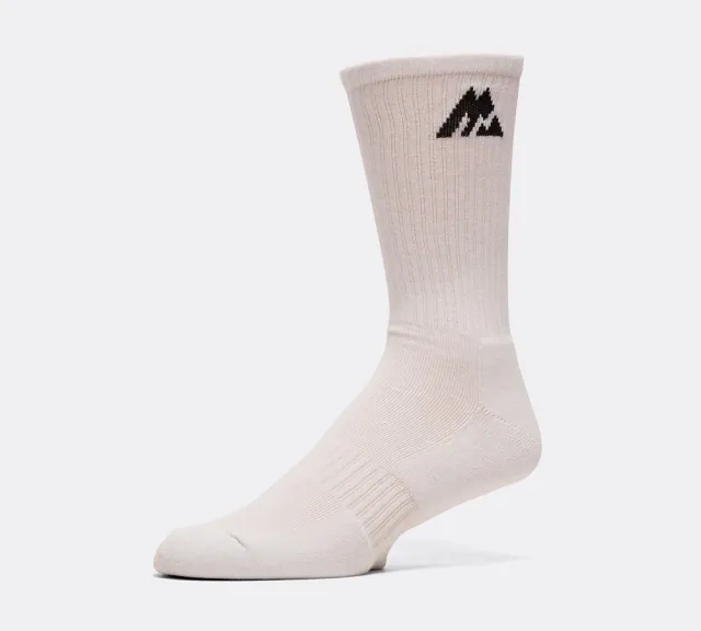 Montirex 3 Pack MTX Performance Sock - White - Size 8.5-11 - White