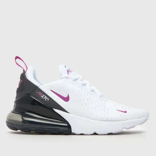 Nike Air Max 270 Girls Youth in White Multi