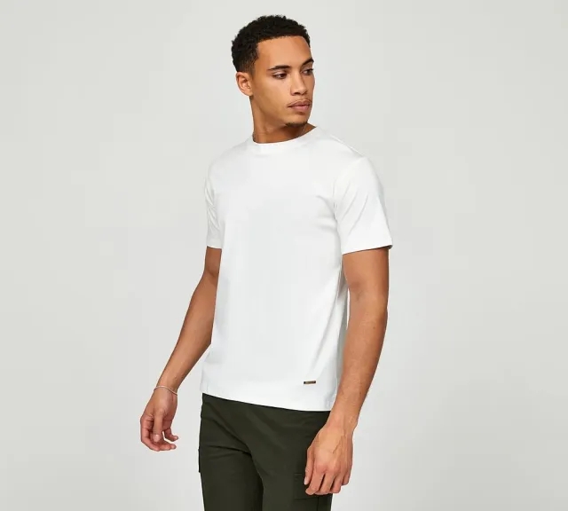 Belier Short Sleeved Mercerised Premium T-Shirt - White - Size XS - White