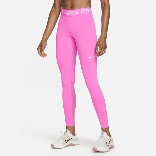 Nike Sportswear Pro Womens Mid Rise Mesh Paneled Leggings