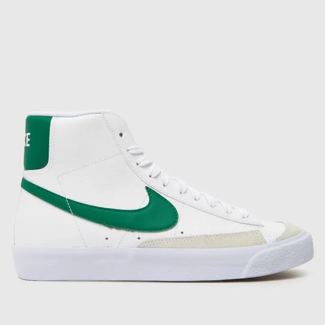 Nike Junior Blazer Mid '77 Trainer - White - Size 3.5 - White