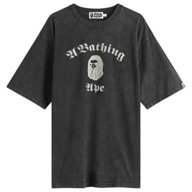 A Bathing Ape Men's Over Dye T-Shirt Black