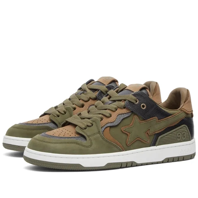 Sneakers A Bathing Ape Bape Sk8 Sta 6 Olive Drab Eur 44
