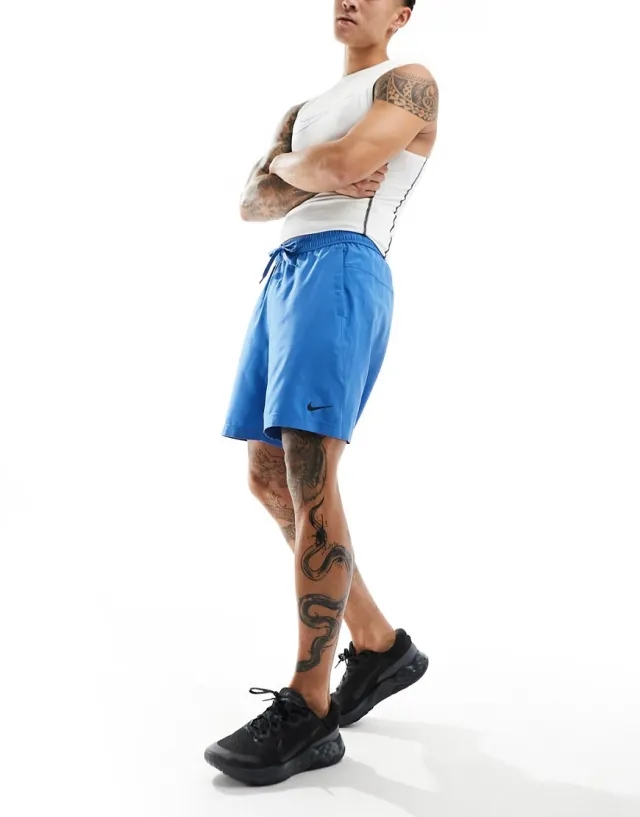 Nike Dri-FIT Training 7 Inch Unlimited Short - Blue - Size 2XL - Blue