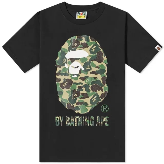 A Bathing Ape Men's ABC Camo By Bathing Ape T-Shirt Black/Green