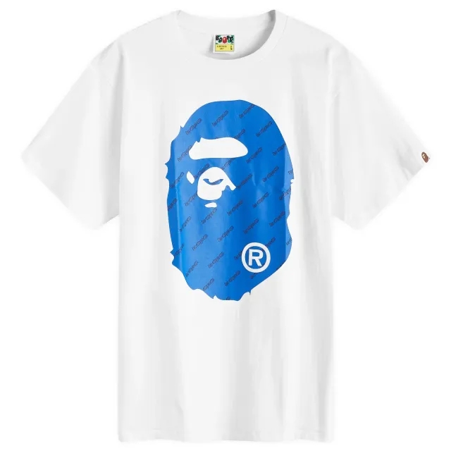 A Bathing Ape Men's Hexagram Big Ape Head T-Shirt White