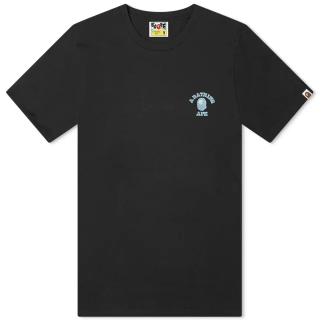 A Bathing Ape Men's College One Point T-Shirt Black