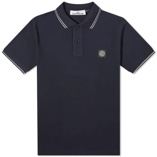 Stone Island Men's Patch Polo Navy
