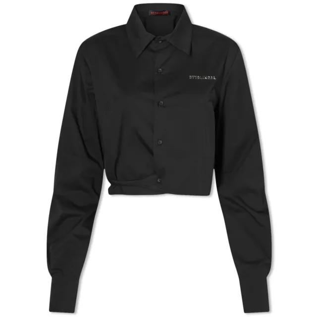 Ottolinger Women's Fitted Wrap Shirt Black