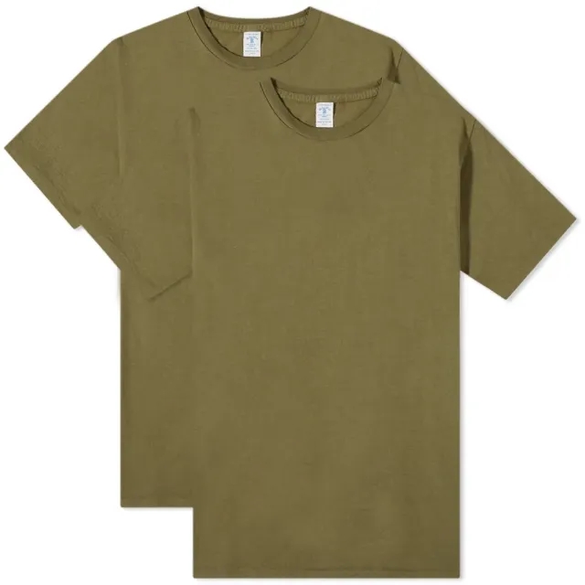 Velva Sheen Men's T-Shirt - 2 Pack Olive Drab