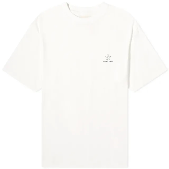 Bram's Fruit Men's Outline Lemon T-Shirt White