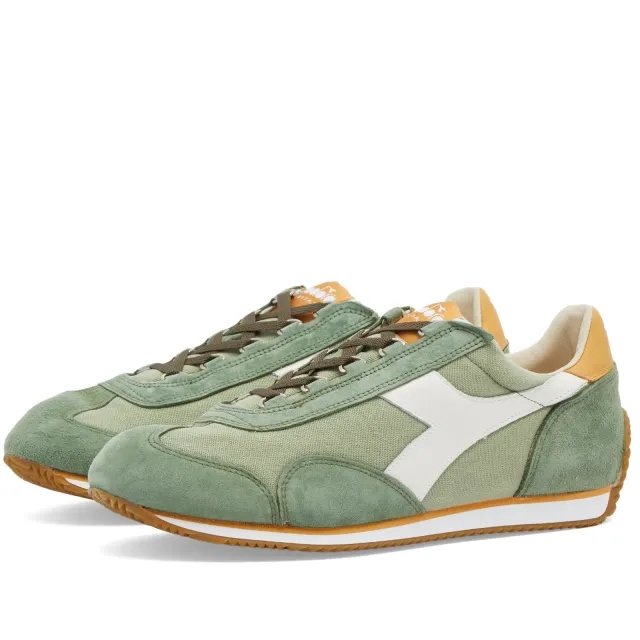 Diadora Men's Equipe H Canvas Stone Wash Green Tea