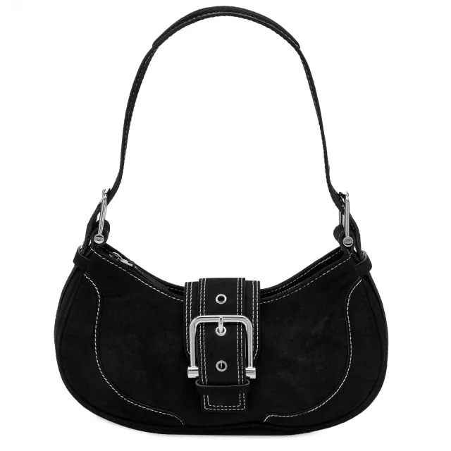 OSOI Women's Hobo Brocle Bag Denim Black