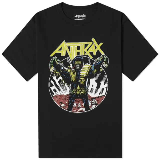 Neighborhood Men's Anthrax Judge Death T-Shirt Black