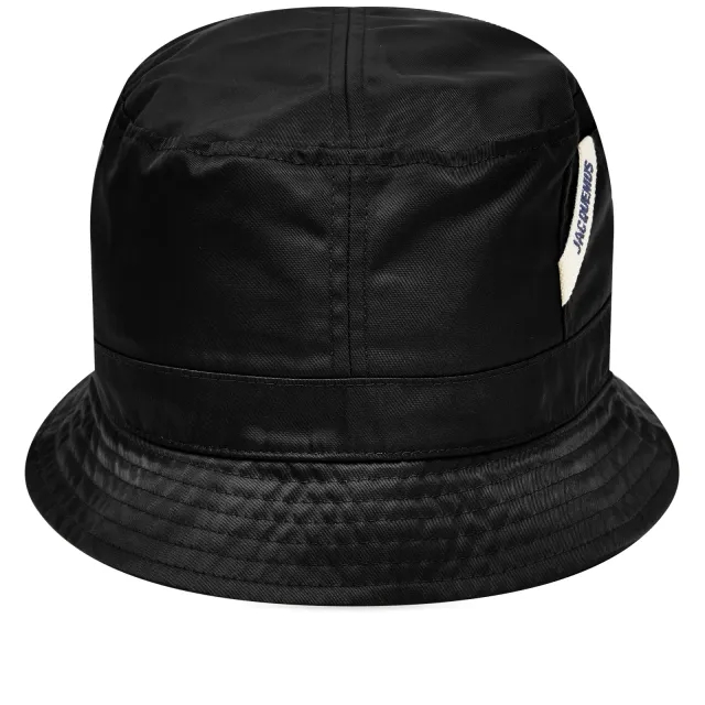 Jacquemus Men's Le Bob Ovalie Bucket Hat Black