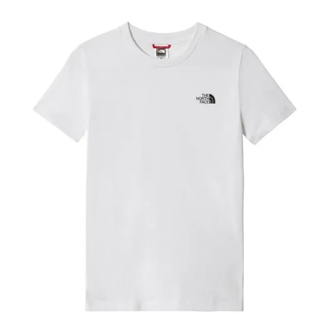 The North Face Junior Teen Short Sleeved Simple Dome T-Shirt - White - Size L/B - White