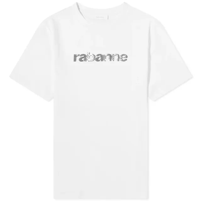 Paco Rabanne Women's Logo T-Shirt Coconut Milk