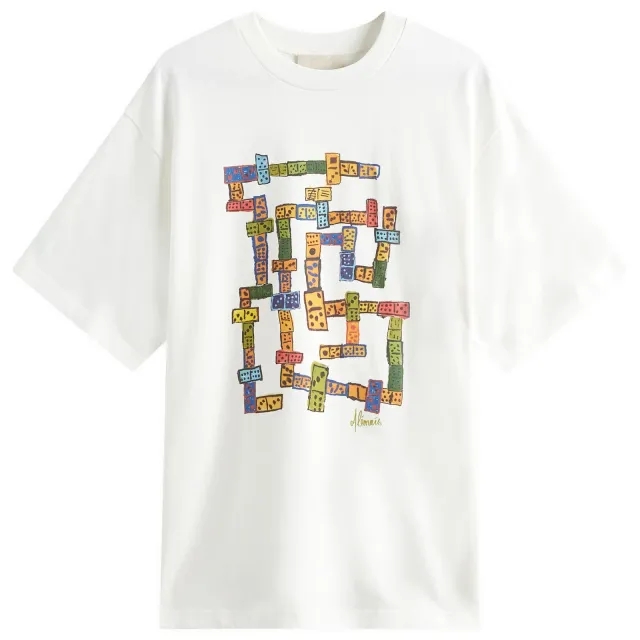 Alemais Women's Players Domino T-Shirt Cream