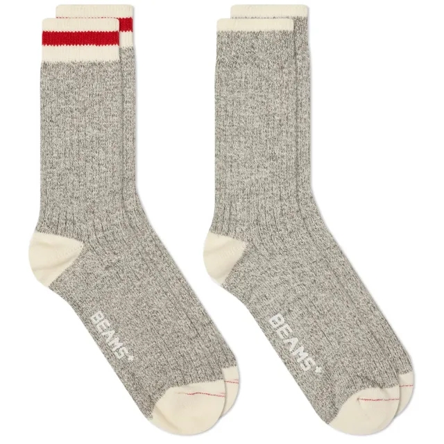 Beams Plus Men's Rag Sock Grey