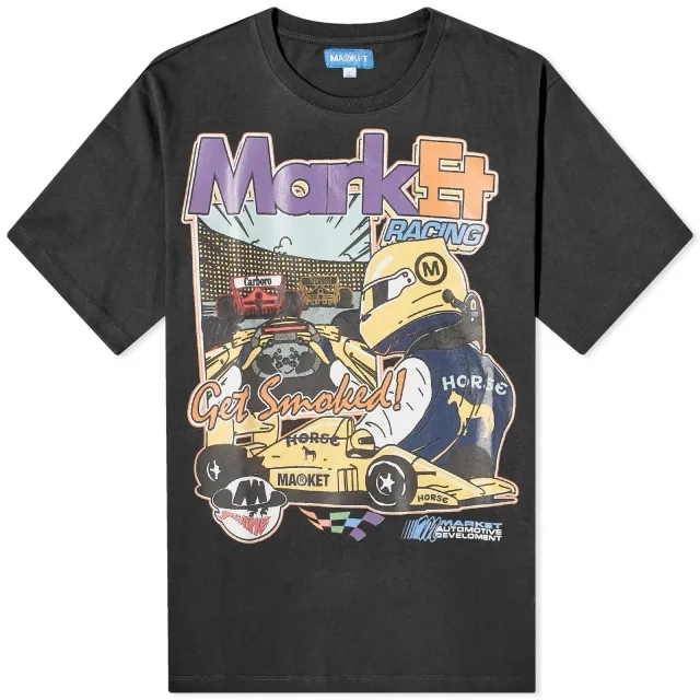 MARKET Express Racing T-Shirt - Washed Black