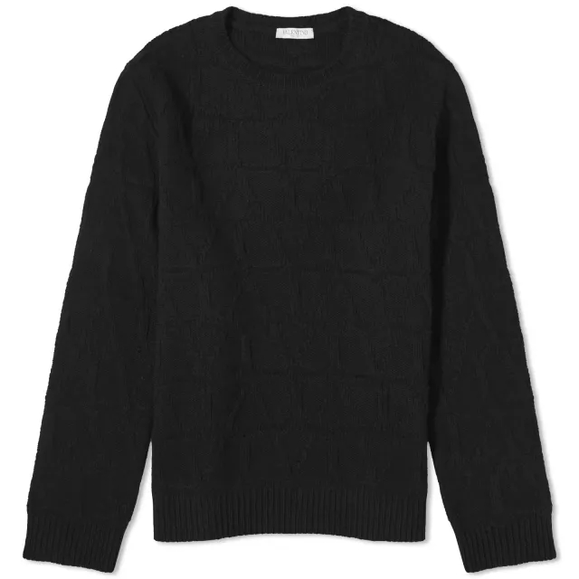 Asics Valentino Men's Icon Logo Crew Knit Black