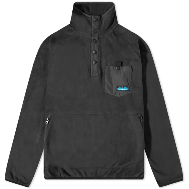 KAVU Recycled Poly Sherpa Fleece Top, Black