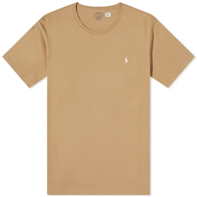 Polo Ralph Lauren  T-SHIRT AJUSTE EN COTON  men's T shirt in Beige