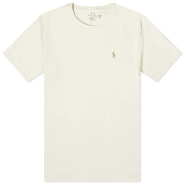Polo Ralph Lauren  T-SHIRT AJUSTE EN COTON  men's T shirt in White