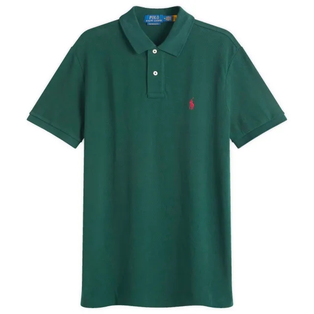 Polo Ralph Lauren Men's Custom Slim Fit Polo College Green