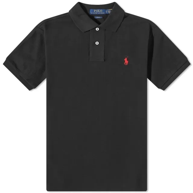 Polo Ralph Lauren  POLO AJUSTE SLIM FIT EN COTON BASIC MESH  men's Polo shirt in Black