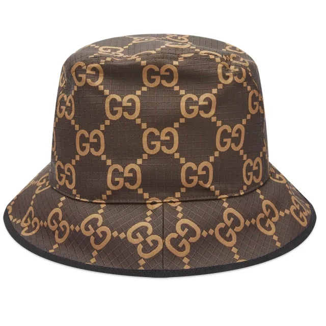 Gucci Men's GG Ripstop Bucket Hat Beige