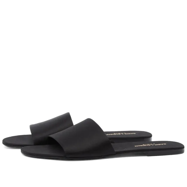 Saint Laurent Men's Tail 05 Slide Sandal Black