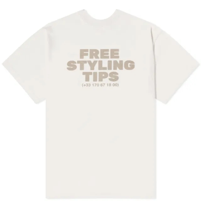 Balenciaga Men's Free Styling Tips Tee Off White/White