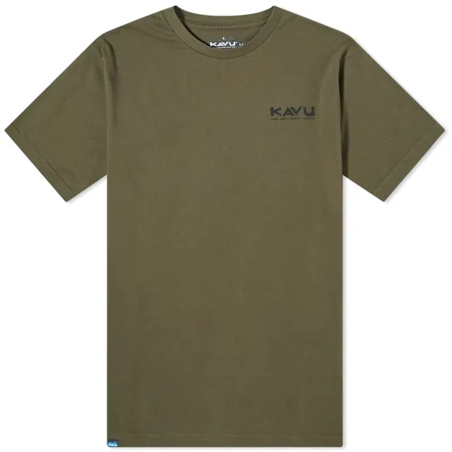 KAVU Men's Klear Above Etch Art T-Shirt Leaf