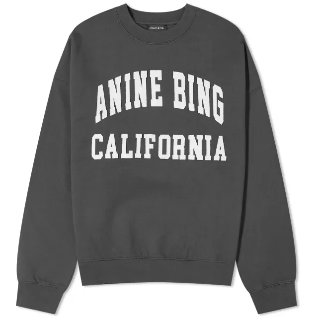 Anine Bing Women's Miles Sweatshirt Vintage Black