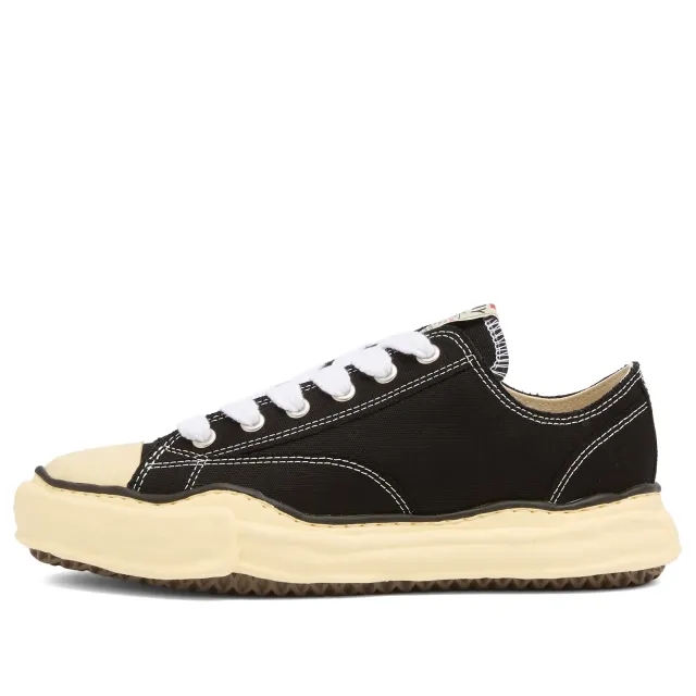 Maison MIHARA YASUHIRO Men's Peterson Original Sole Canvas Low Sneaker Black