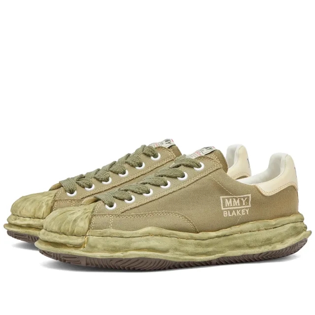 Maison MIHARA YASUHIRO Men's Blakey Low Original Sole Canvas Sneak Khaki