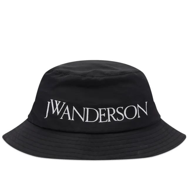 JW Anderson Women's Logo Bucket Hat Black