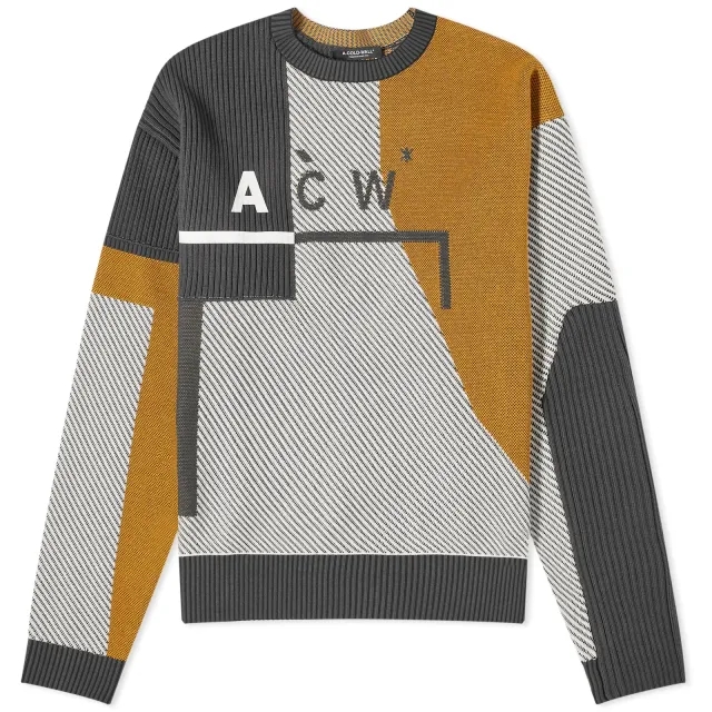 A-COLD-WALL* Men's Geometric Sweater Bone