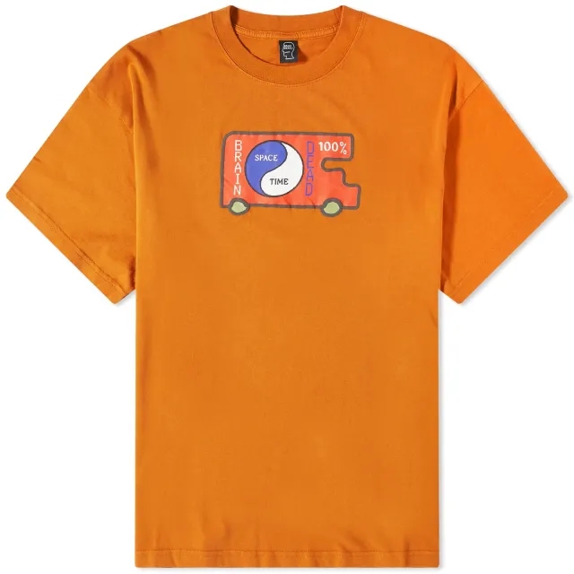 Brain Dead Men's Space Time T-Shirt Nutmeg