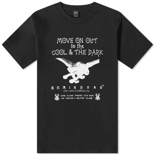 Quick Brain Dead Men's Open Mind T-Shirt Black