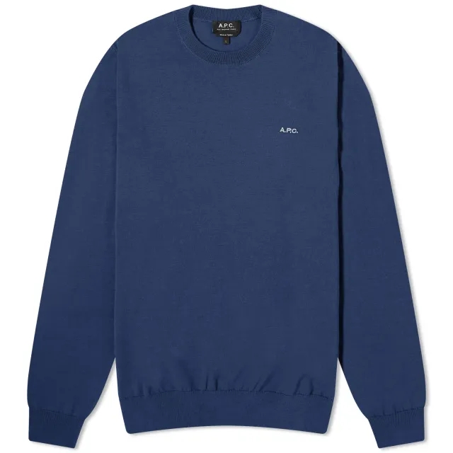 Asics A.P.C. Men's Mayeul Crew Sweater Dark Navy