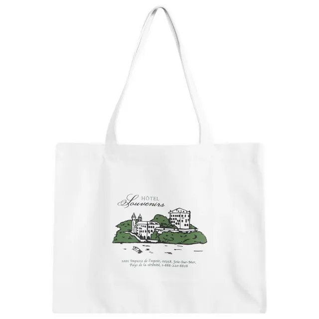 A.P.C. Men's x JJJJound Hotel Souvenirs Cabas Tote Bag White