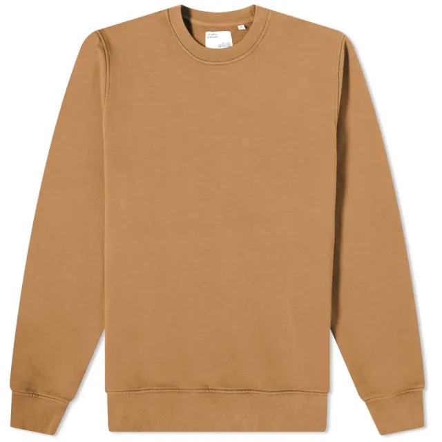 Colorful Standard Men's Classic Organic Crew Sweat Sahara Camel