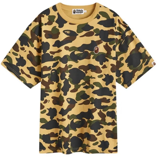 A Bathing Ape Men's 1st Camo One Point T-Shirt Yellow